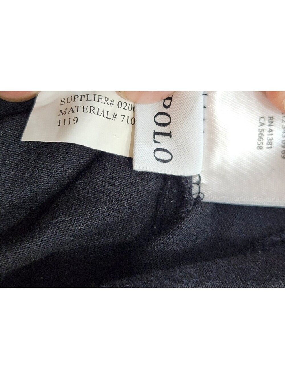 Polo Ralph Lauren Men's Pull over Hoodie T-Shirt Long Sleeve Black Red Pony XL - Picture 12 of 12